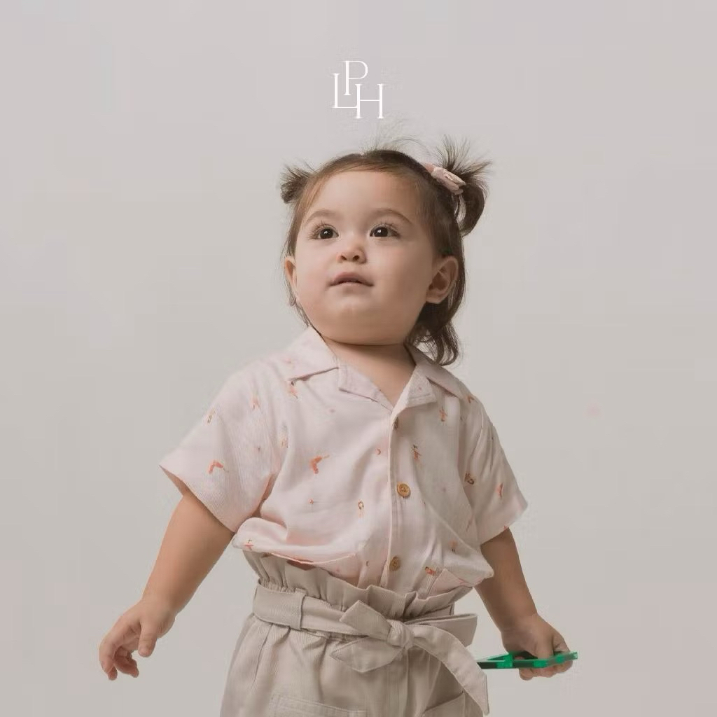 KEMEJA Little Palmerhaus - เสื้อ Kane สําหรับเด็กผู้หญิง (เสื้อเด็ก)