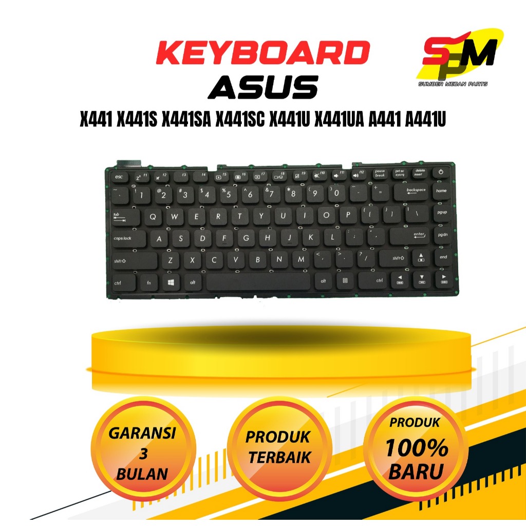 คีย์บอร์ด Asus X441 X441S X441SA X441SC X441U X441UA A441 A441U