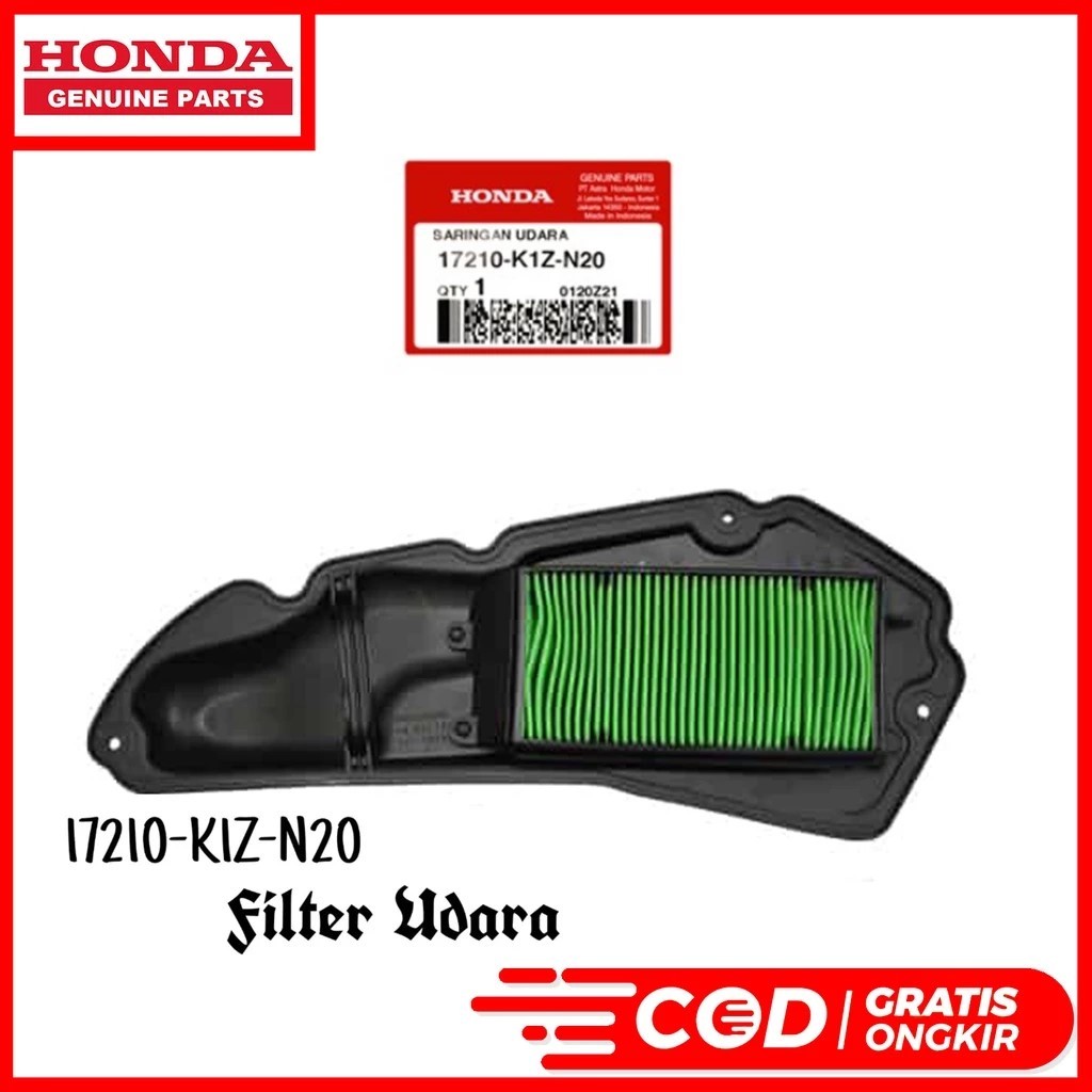 AIR FILTER K1Z PCX ADV PCX VARIO 160 17210-K1Z-N20