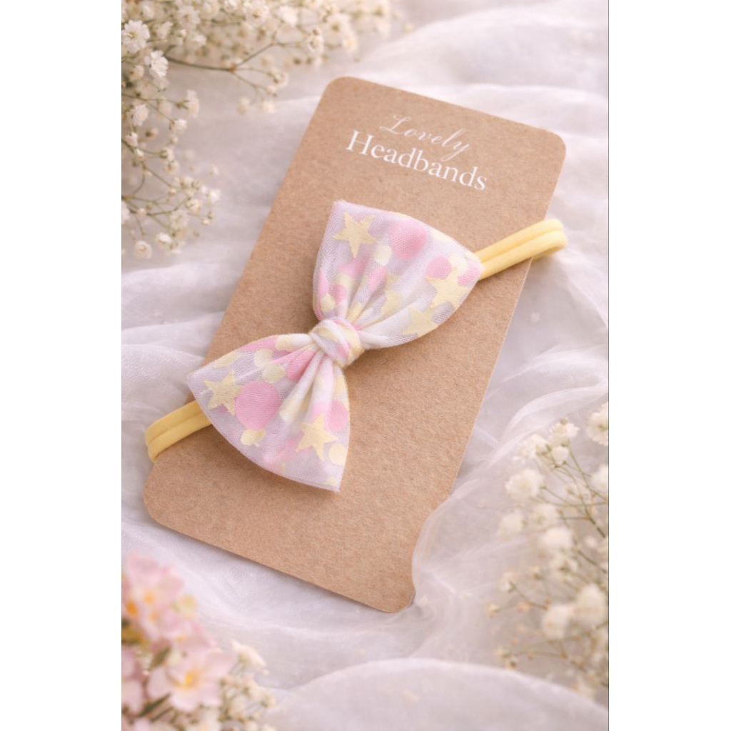 RIBBON HEADBAND / LARGE RIBBON CHILDRENS HEADBAND / BABY BANDANA / RIBBON BANDANA / CUTE CHILDRENS B