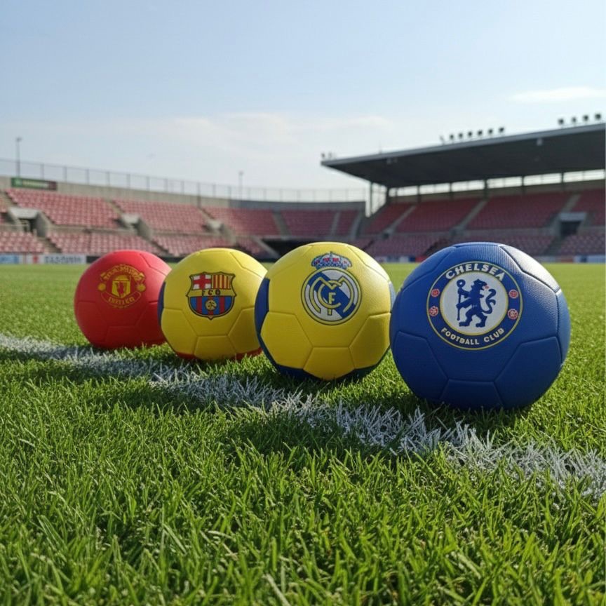 Football Country Motif Football Large Size Soccer Famous Club