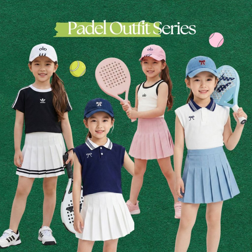 TINY SEOUL SPORTY PADEL TENNIS OUTFIT SERIES VOL 1 - ชุดกีฬาเด็กผู้หญิง TENNIS