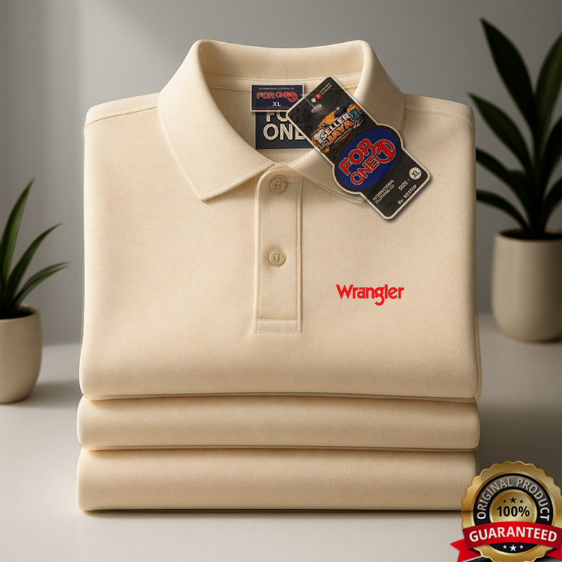 KATUN Wrangler เสื้อโปโลผ้าฝ้ายแขนสั้นผู้ชาย || เสื้อโปโลผู้ชาย Wangler Premium