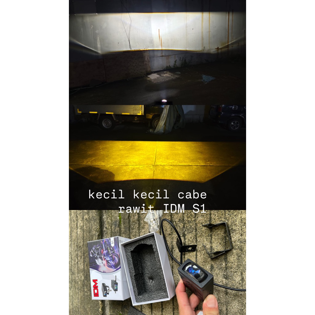 CAHAYA Mini Laser Slim IDM Series S1 Flat Spotlight Demon Eyes พัดลมระบายความร้อน 2 สี ไฟน้ําดีแท้