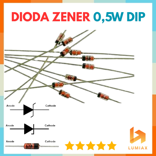 47v Diode Zener 0.5w ไดโอด 47 โวลต์ 1/2 w 47 v 1/2w 47volt 0.5 w DIP