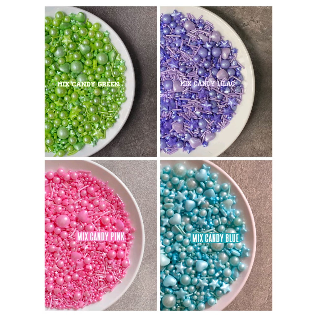 Sprinkle Mix Candy ตกแต่งเค้กวันเกิด 100gr