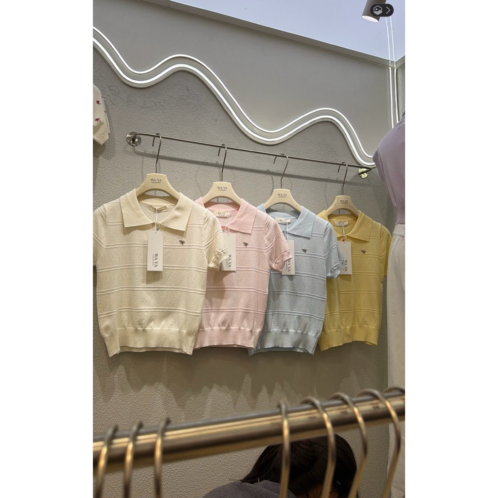 เสื้อ KEMEJA KNIT WAYA WAYA