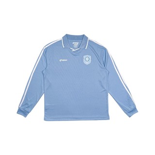 Ghanior Largo Oversized Casual Jersey Retro Simple Elegan Warna - Sky Blue