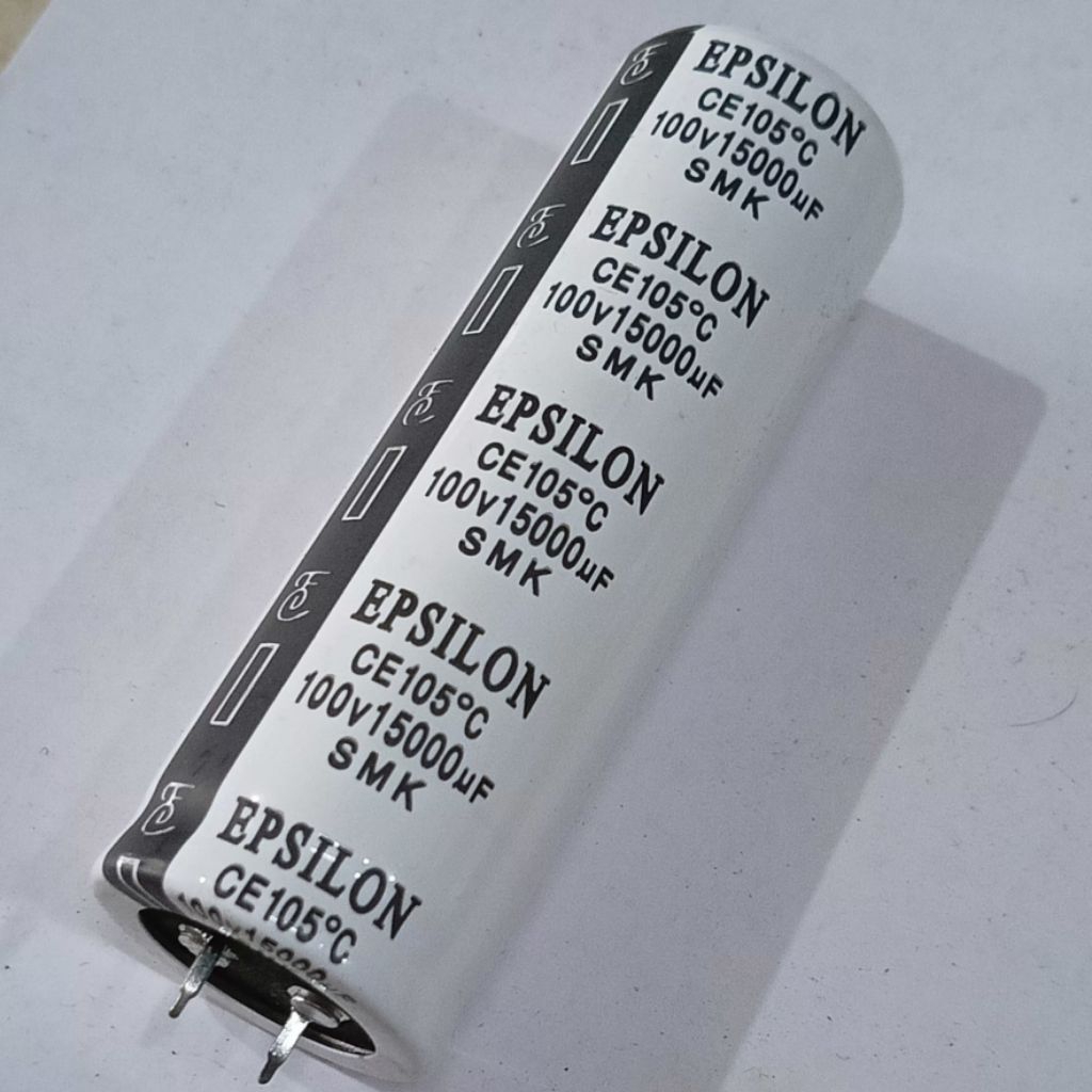 Elko Epsilon 15000uf 100V เส้นผ่านศูนย์กลาง 3 ซม.สูง 9 ซม. Elko Epsilon SMK 15000uf 100V