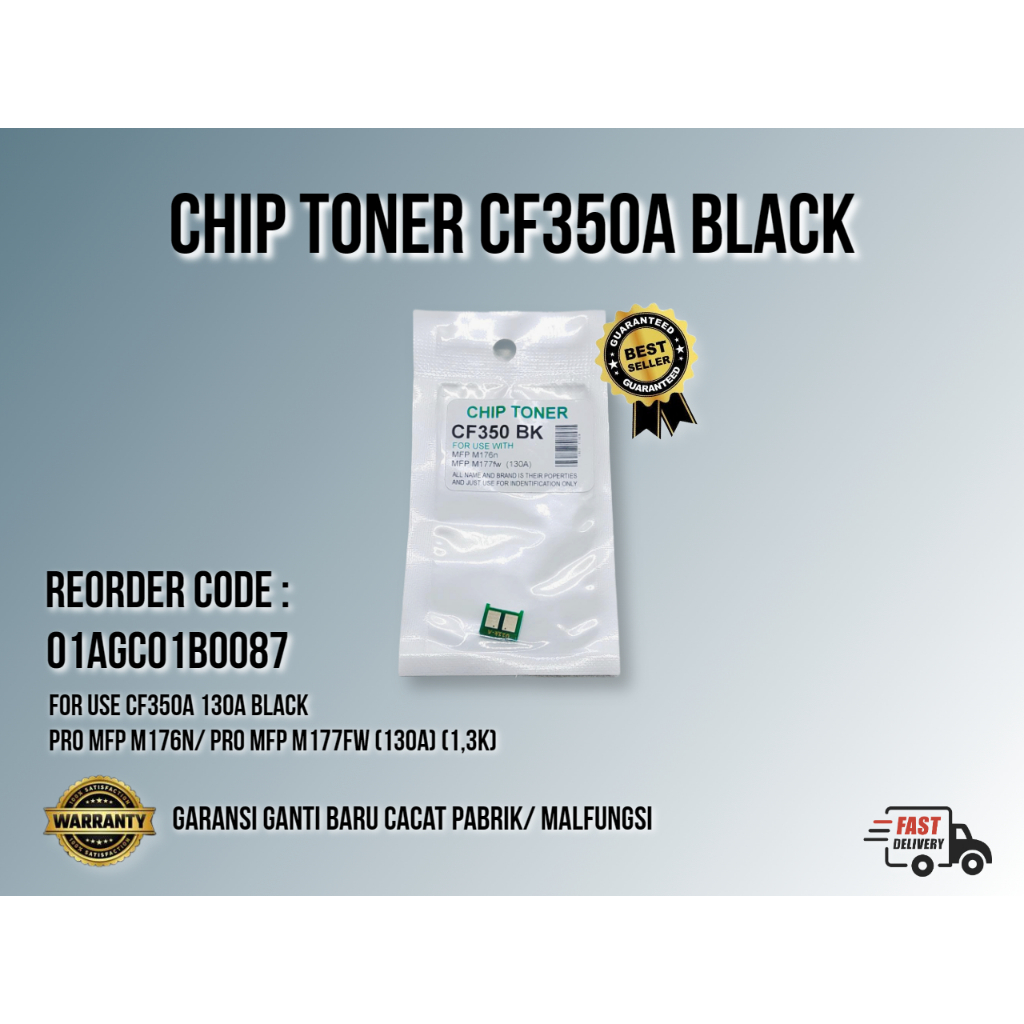 CHIP TONER BAG สีขาว สี 130A CF350A CF351A CF352A CF353A