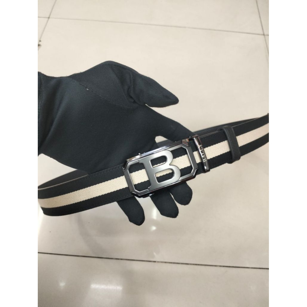 เข็มขัดผู้ชาย Bally New Automatic Rail หนังแท้
