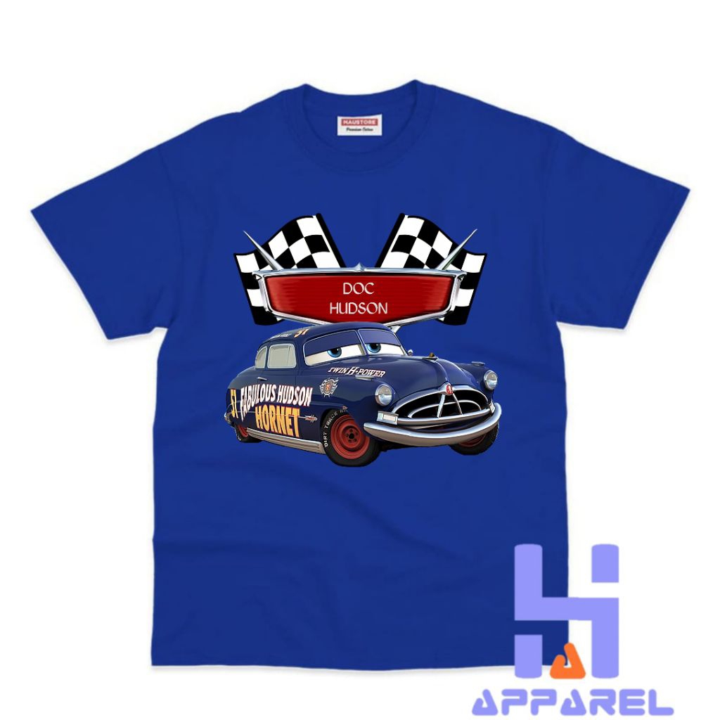 เสื้อผ้าเด็ก, เสื้อยืด CHILDRENS, รถยนต์, DOC HUDSON LIGHTNING MCQUEEN CARS 3 DOC HUDSON