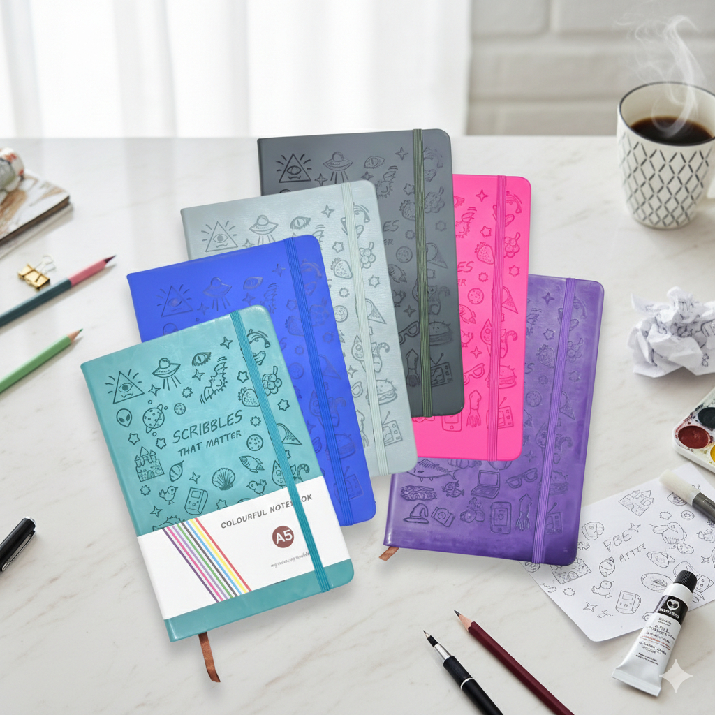 A5 25-10 100s 25K Notebook พร้อม String Agenda A5 100 แผ่น