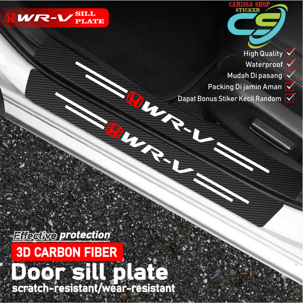 สติ๊กเกอร์ CRV SIILLPLEATE สติ๊กเกอร์คาร์บอน 3 มิติ HONDA WRC จานเลื่อนรถยนต์