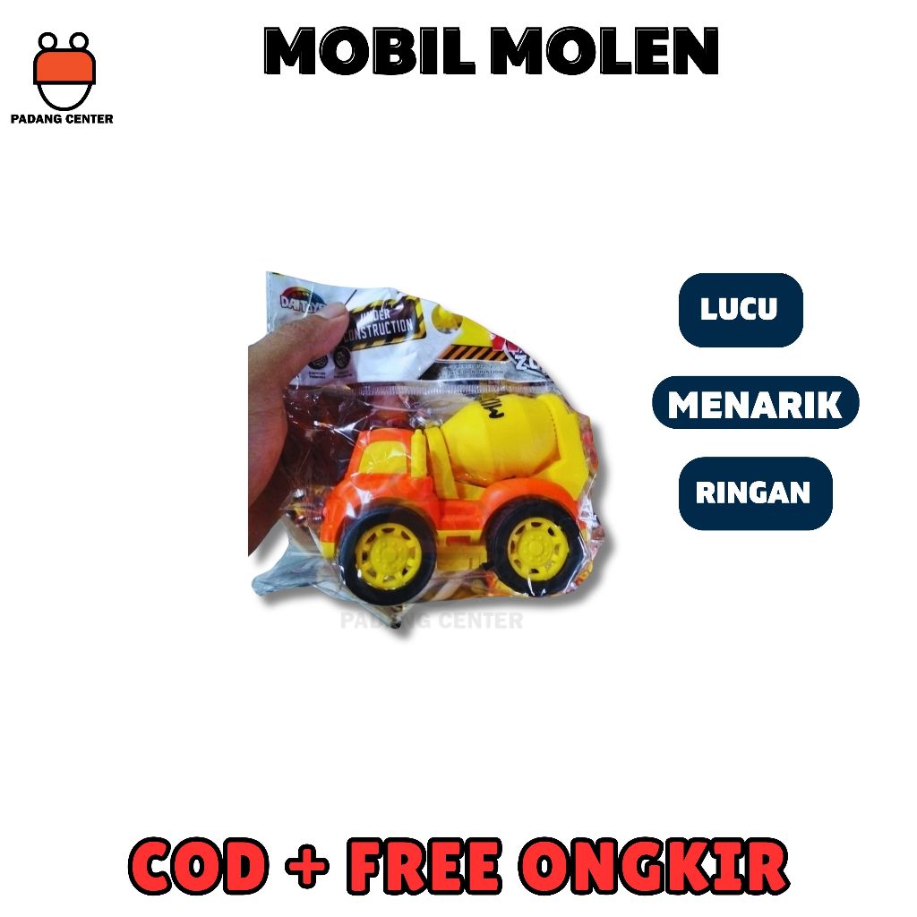 CHILDRENS TOY MOLLEN TRUCK / MIXER TRUCK