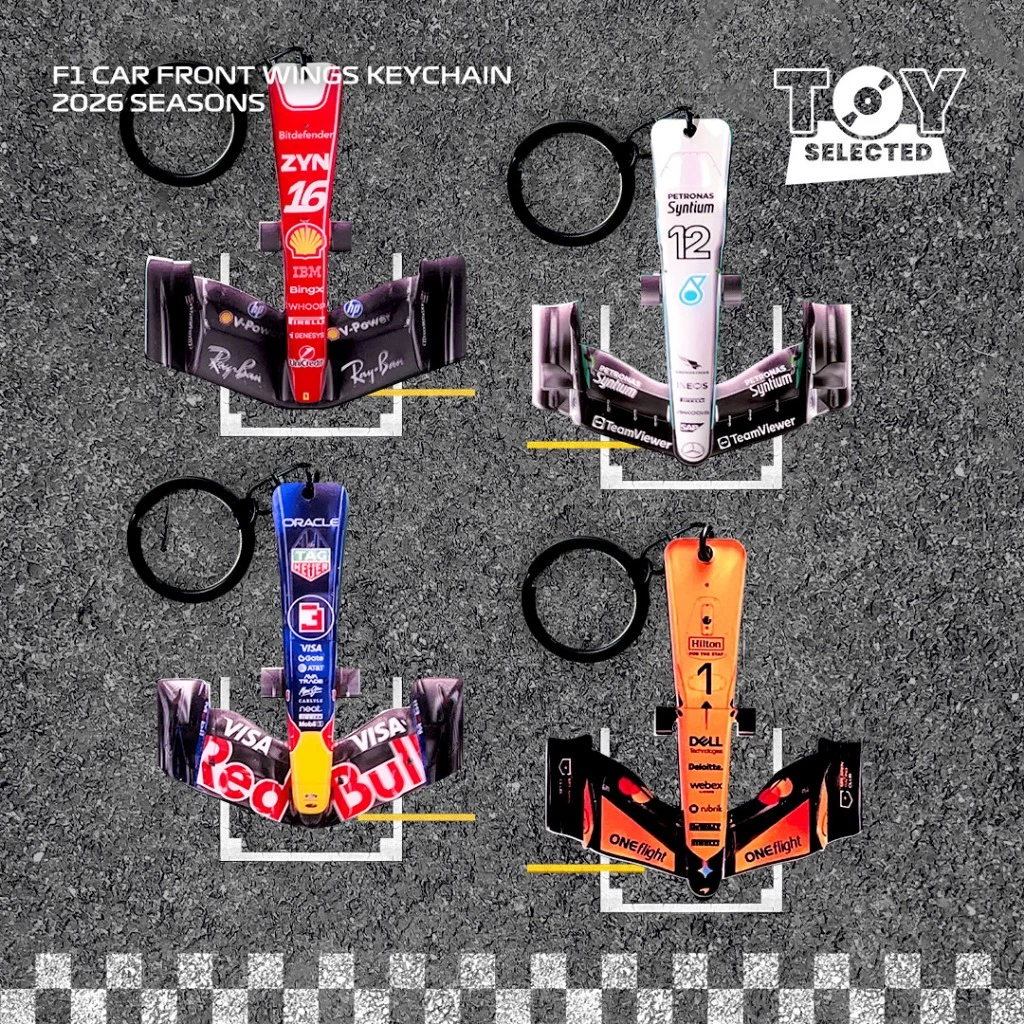 [READY] พวงกุญแจอะคริลิคปีกหน้า F1 ระดับพรีเมี่ยม - New Livery 2026 Seasons - Verstappen Hamilt0n Russell Leclerc Antonelli Norris Piestri