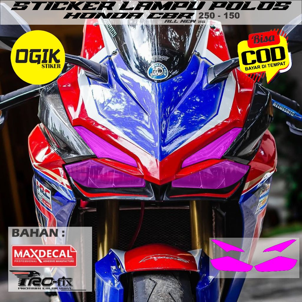 MATA Honda new cbr 150R สติ๊กเกอร์ไฟหน้าและคิ้ว รูปที่ 4