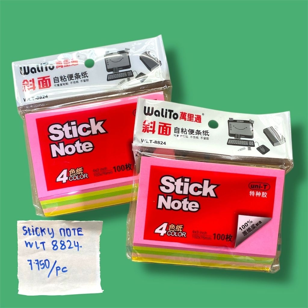 (1PC) WALITO 4 สี NOTE STICK WLT-8824