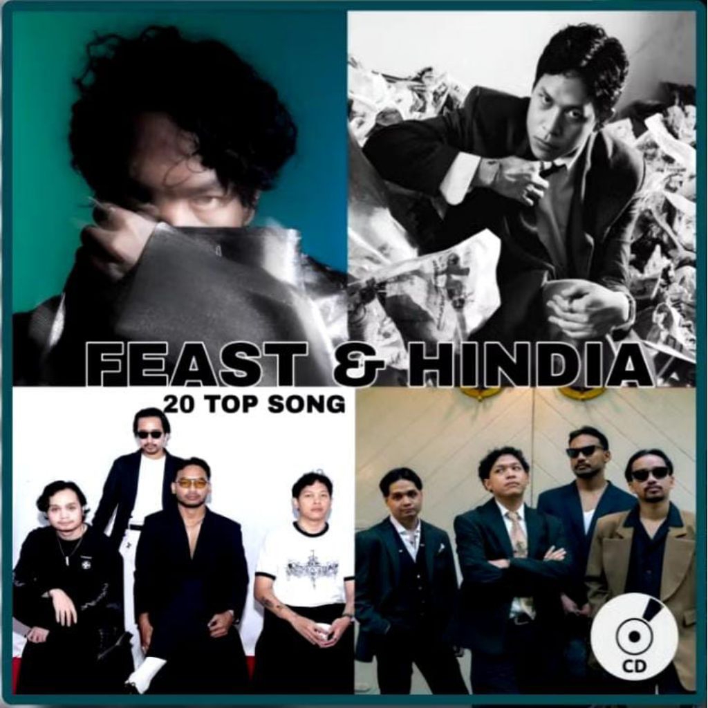 FEAST SONG CD CASSETTE - HINDIA SONG CD - LAST INDONESIAN POP SONG CD - SONG CD CAN BE CARD - TOP SO