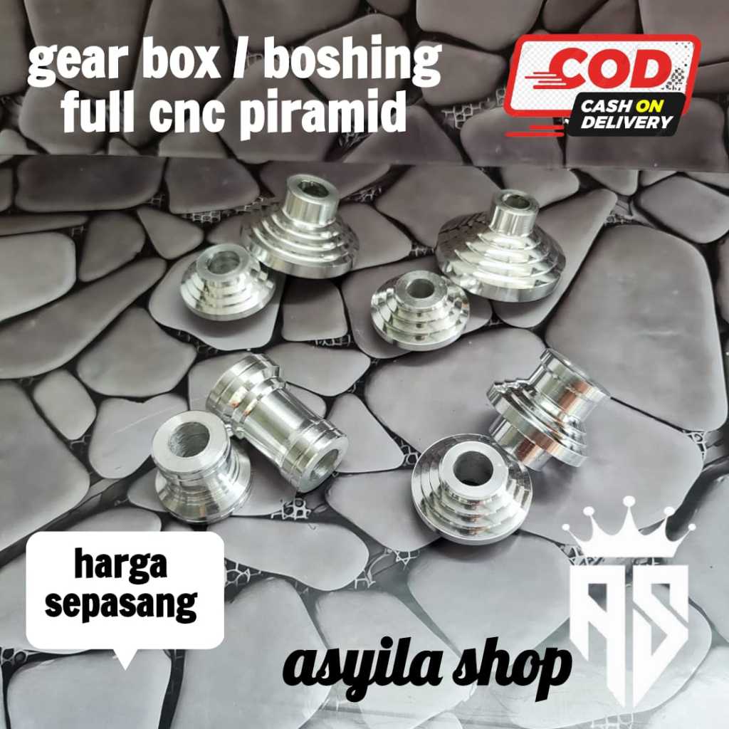 ASY Gear Box / Full Cnc Motorcycle Axle Bushing Pyramid Model Beat Vario Scoopy Mio Nouvo Etc