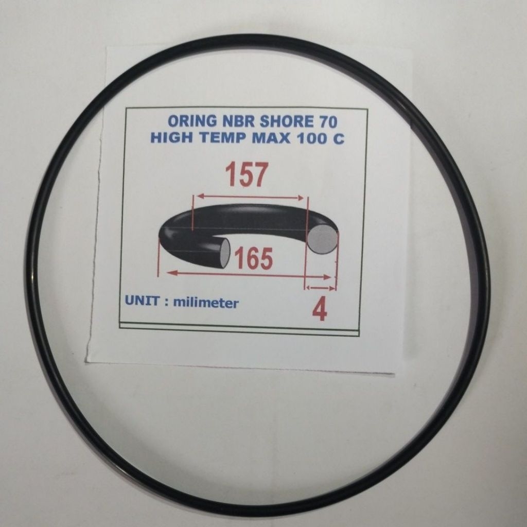 Oring 4 x 157 x 165 mm NBR hore 70 max temp 100 ทนน้ํามัน NOK JAPAN