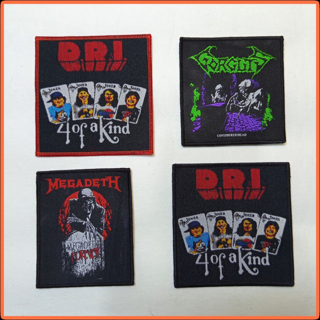 DRI & Gorgeuts & Megadethทอ Patch - Jacket & Vest Accessories - Band Emblem - Music Fashion