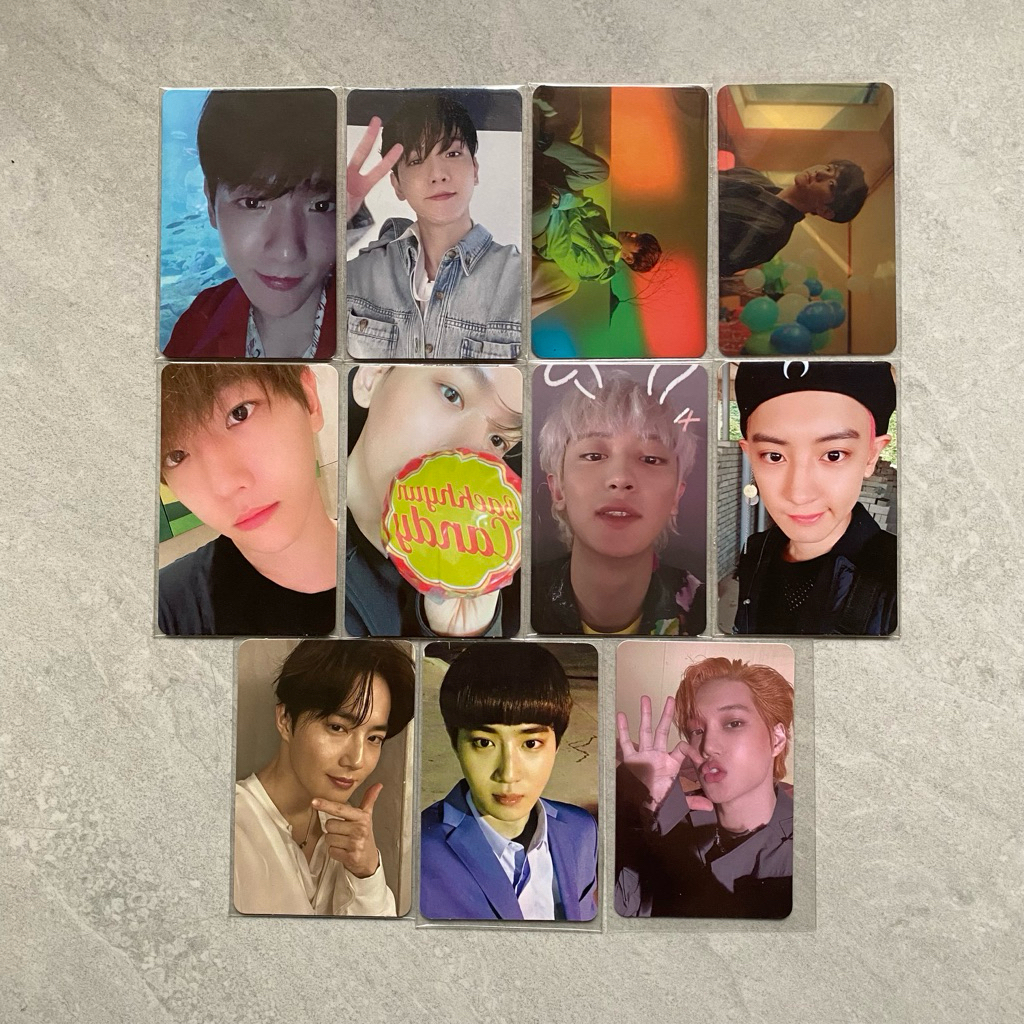 EXO Official Photocard PC Baekhyun Chanyeol Suho Kai Bambi AR Clip night ปีศาจ mint อบเชย 1 พันล้านว