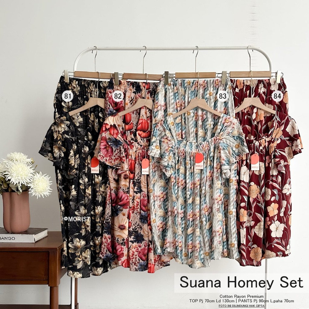 SUANA HOMEY SET BY MORIST SET ผลิตในผ้าฝ้ายที่เย็นสบายและสบาย