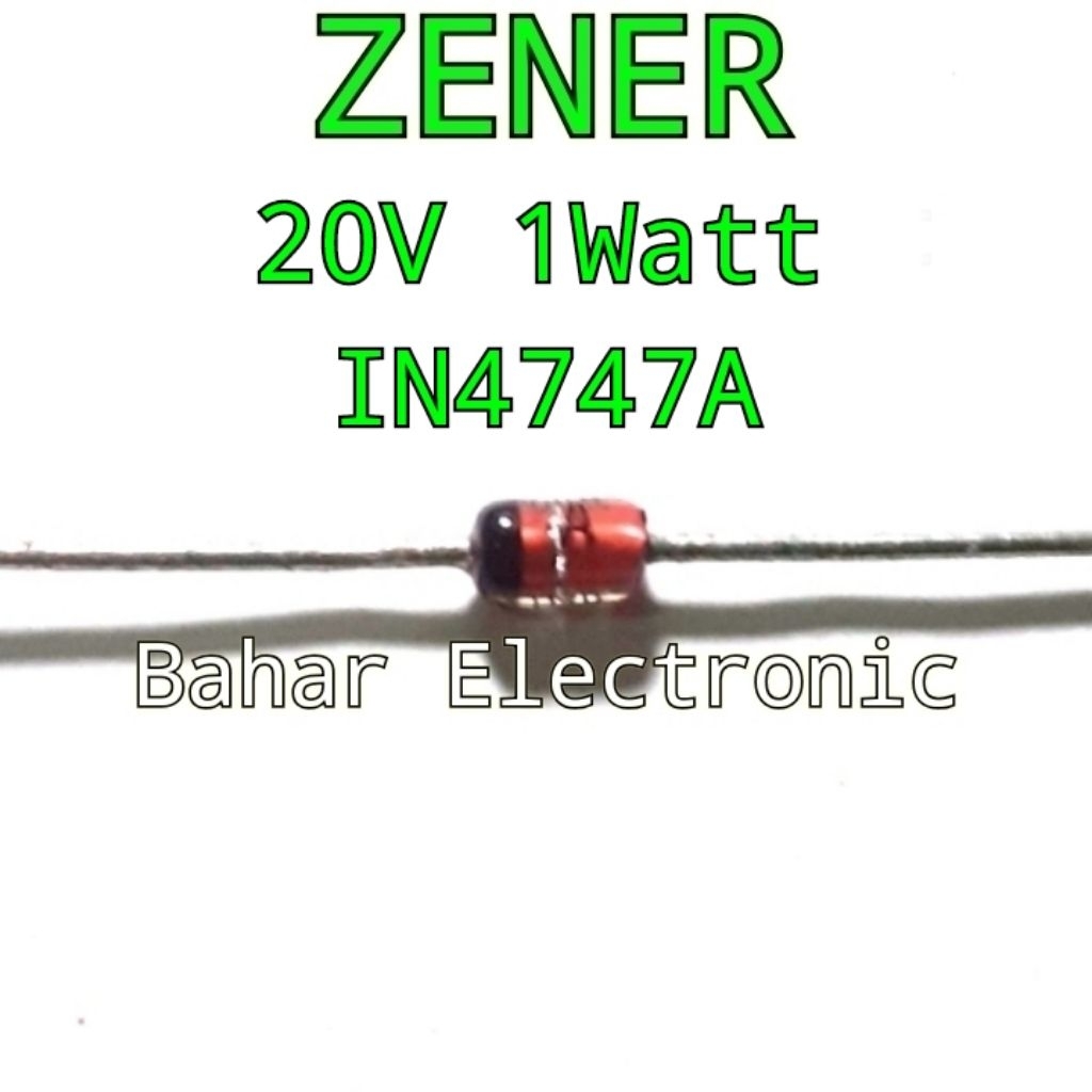 Zener Diode 20V 1W IN4747A ราคาต่อ 5 ชิ้น