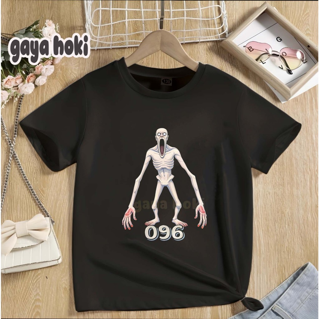 เสื้อยืดเด็กภาพ SCP 096 วัสดุผ้าฝ้าย Unisex พรีเมี่ยม