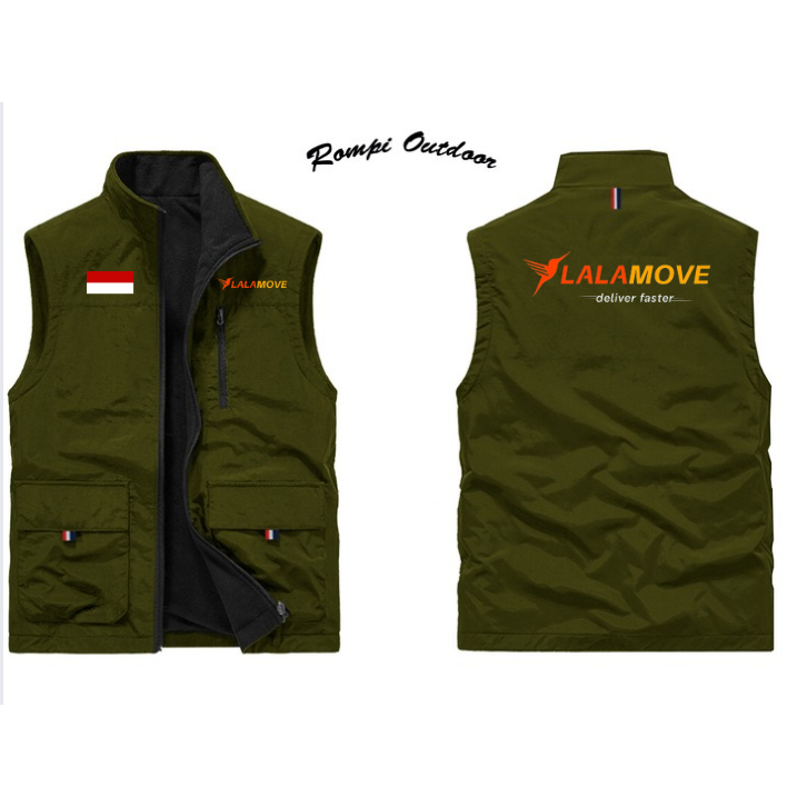เสื้อกั๊กคนขับลาล่ามูฟ | เสื้อกั๊กคนขับ LALAMOVE Ojol | LALAMOVE เสื้อแจ็คเก็ตเสื้อกั๊กนิรภัย
