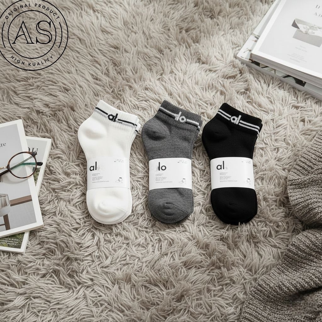 ALO Sportwear 3x ถุงเท้าข้อสั้น (3 คู่) ถุงเท้ากีฬาระดับพรีเมียม