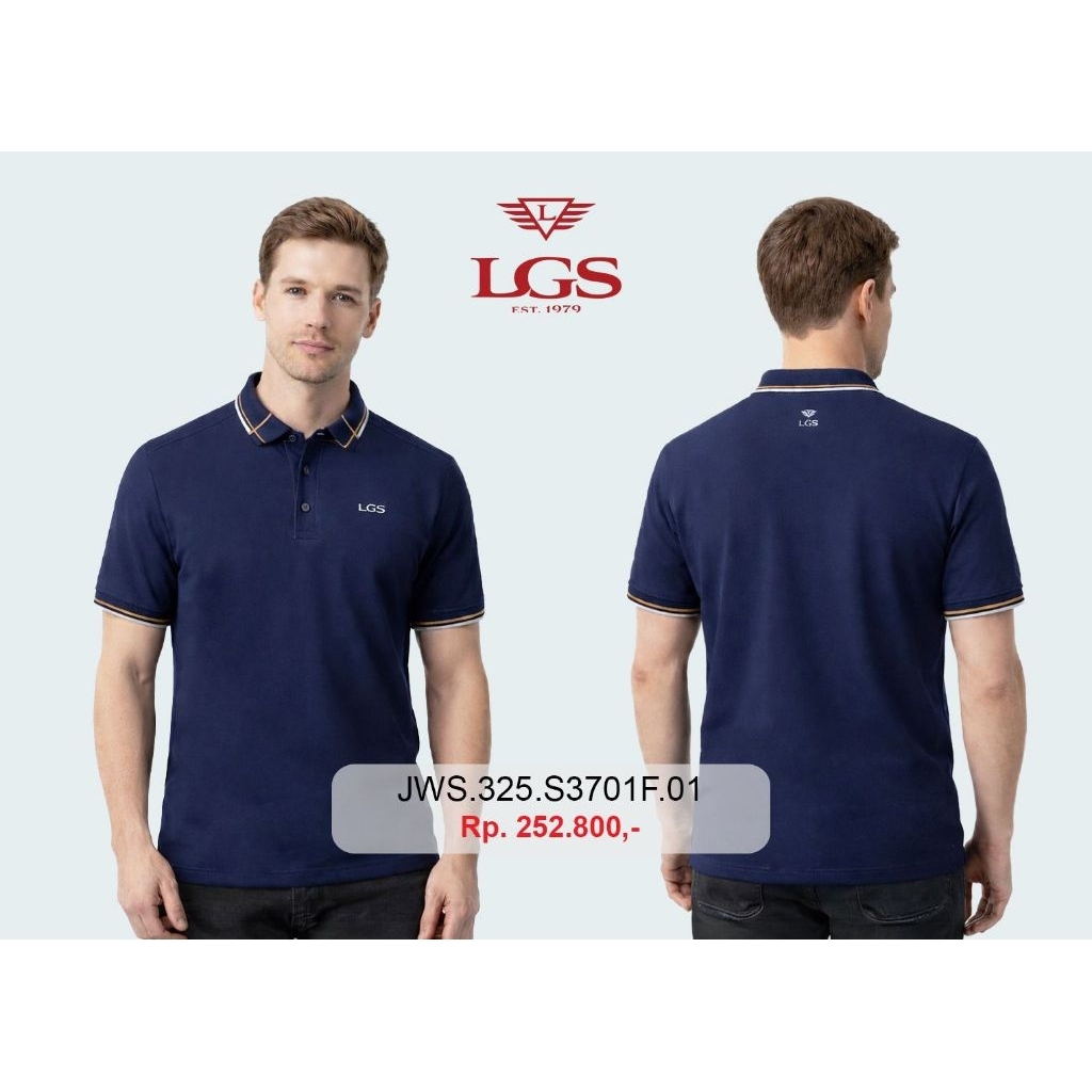 เสื้อยืดคอปกผู้ชาย LGS ดั้งเดิม