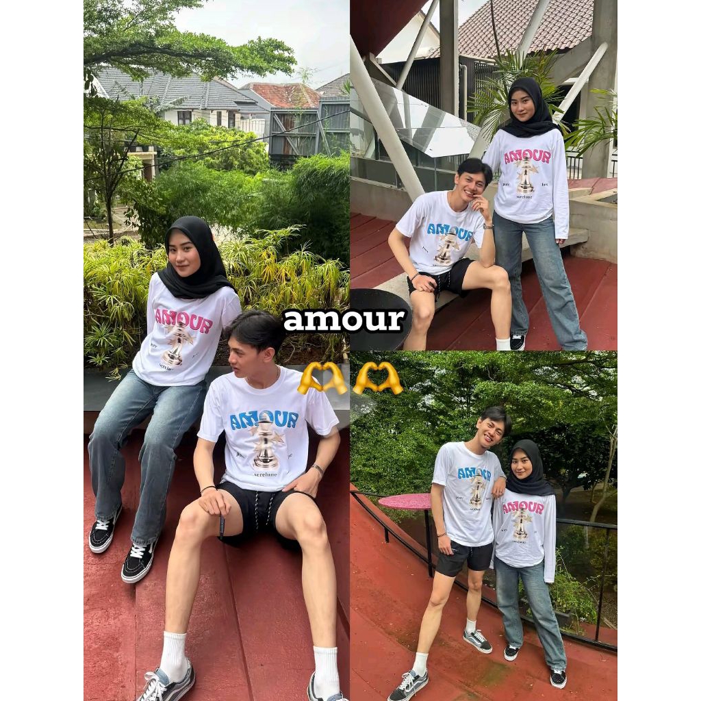 KATUN Amour Couple T-shirt / Couple T-shirt Premium 24s Combed Cotton