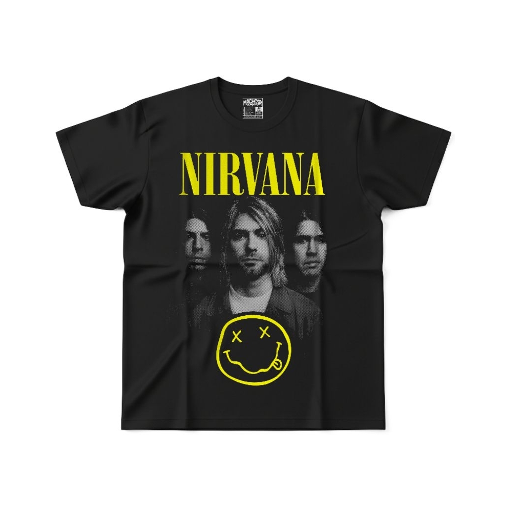 เสื้อยืด NIRVANA BAND ผ้าคอตตอน 100%