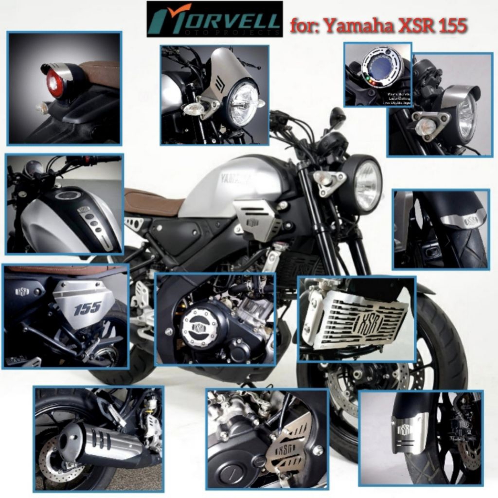 MESIN Yamaha XSR 155 มาตรวัดความเร็ว garnish อุปกรณ์เสริม Xsr155 ฝาครอบด้านข้าง Muffler ฝาครอบไอเสีย บล็อกเครื่องยนต์