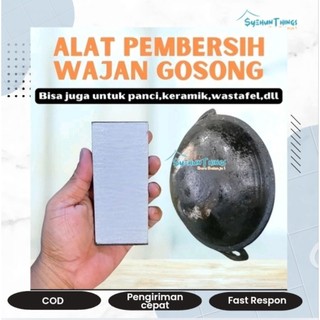 Alat Spons Penggosok Pembersih Kerak Wajan, Kamar Mandi, Wastafel