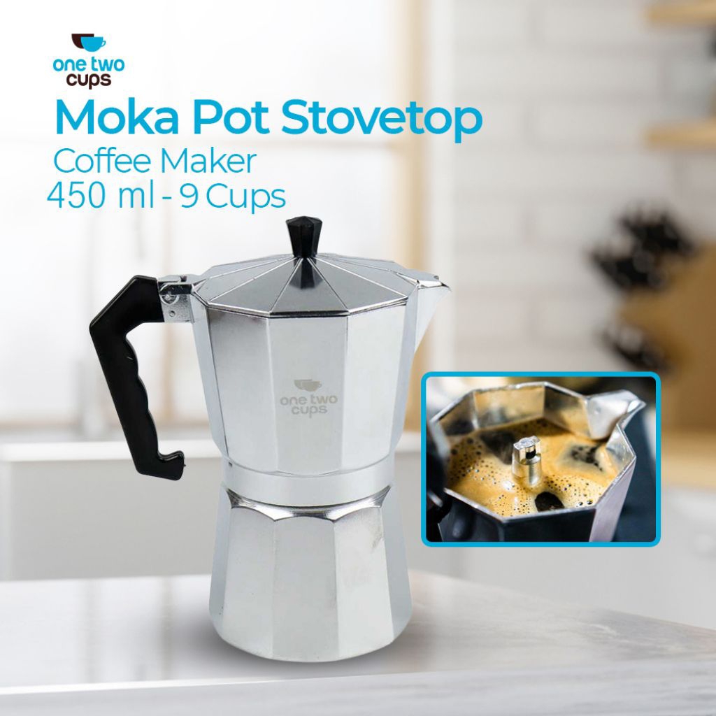 One Two Cups Mokapot 9 ถ้วย 450Ml