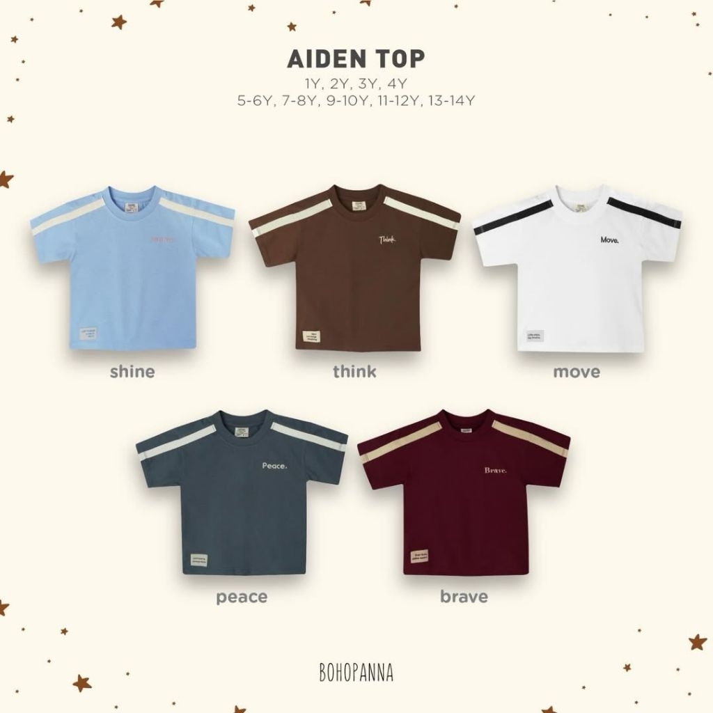 BOHOPNA - AIDEN TOP - เสื้อยืดเด็ก TOP