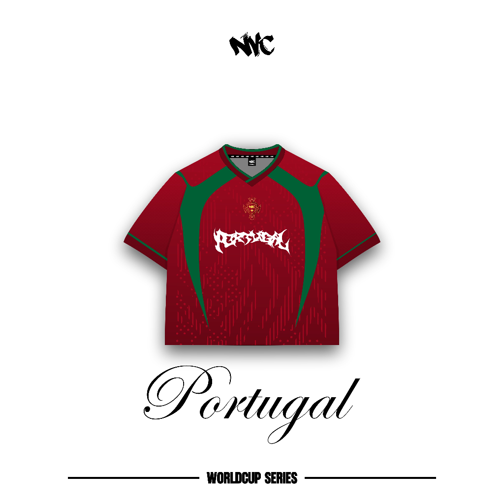 NVC PORTUGAL BOXY JERSEY / WORLDCUP JERSEY / WORLD CUP JERSEY / PILDUN JERSEY / PORTUGAL RETRO JERSE