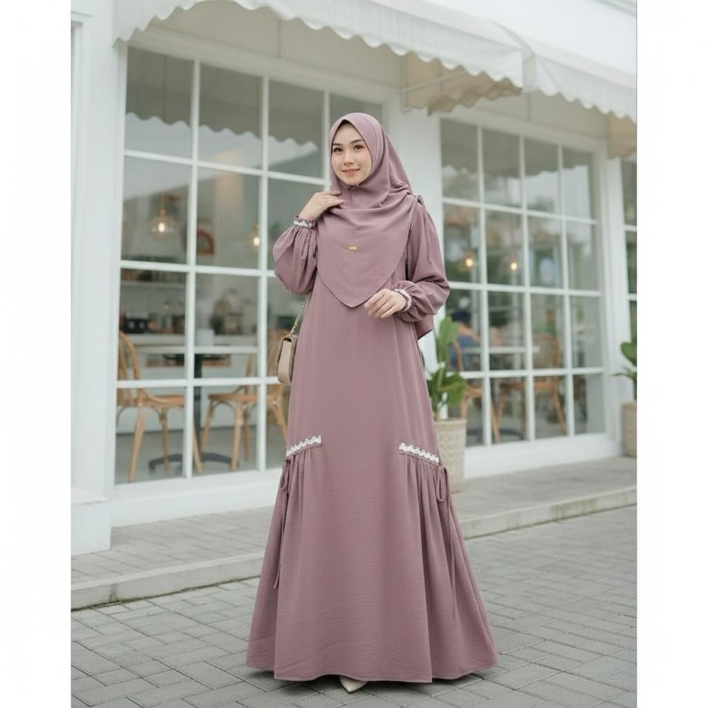 Mazaya Gamis Set Hijab Syari / Modern Gamis