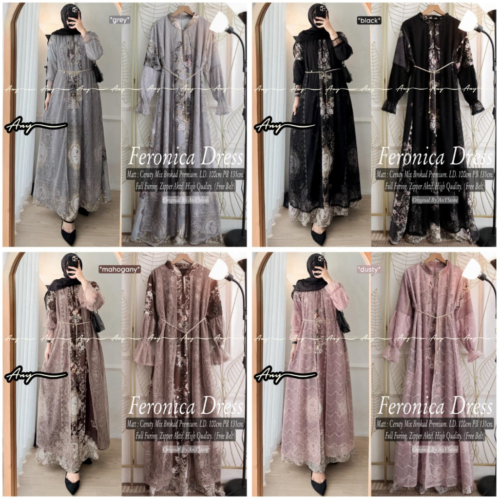 HQ เสื้อผ้าผู้หญิง FERONICA DRESS จาก AnY FASHION STORE