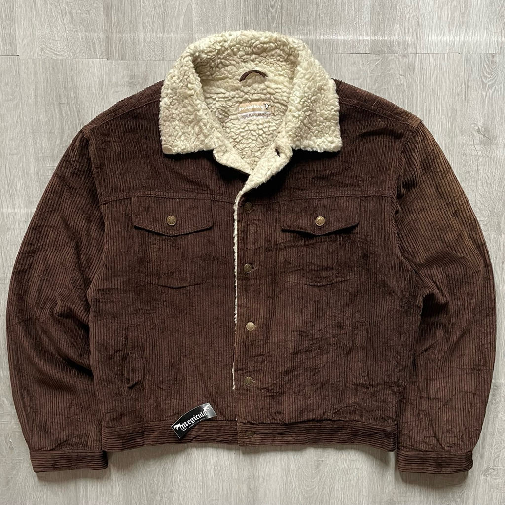 Southern Vintage Trucker Sherpa Corduroy Jacket