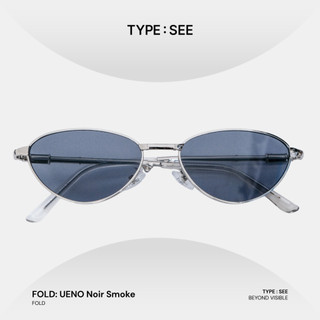 TYPE:SEE FOLD: UENO  – Kacamata Hitam Cat Eye Lipat Unisex UV400 Frame Metal Slim