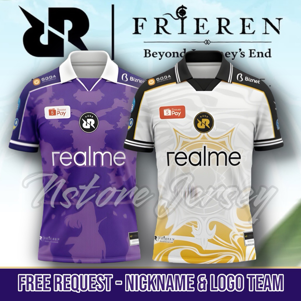 ล่าสุด RRQ Frieren Vatity Esport Jersey 2026 ขอชื่อฟรี