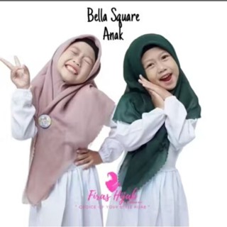 CHILDRENS SQUARE HIJAB/CHILDRENS HIJAB/CHILDRENS BELLASQUARE…