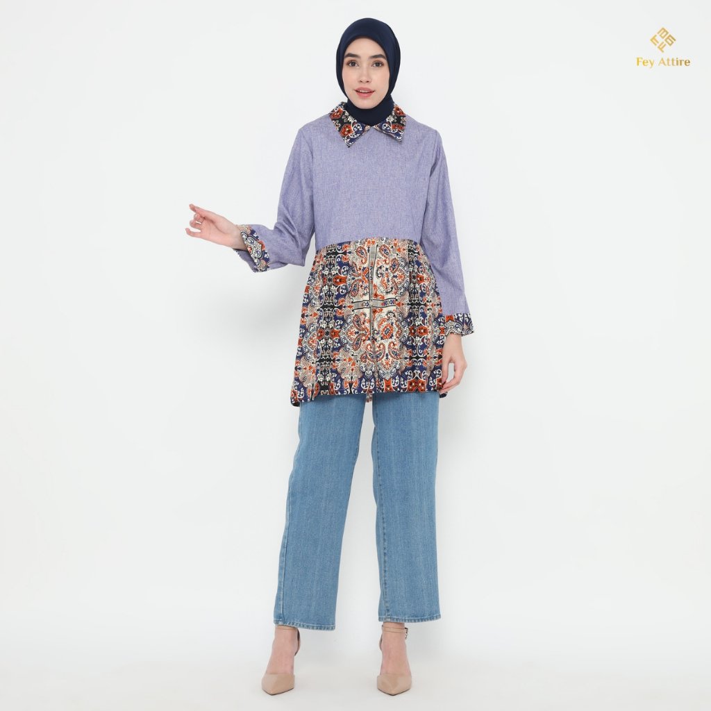 UNGU Fey Attire – Lalia Purple Tunic – เสื้อแขนยาวผู้หญิง