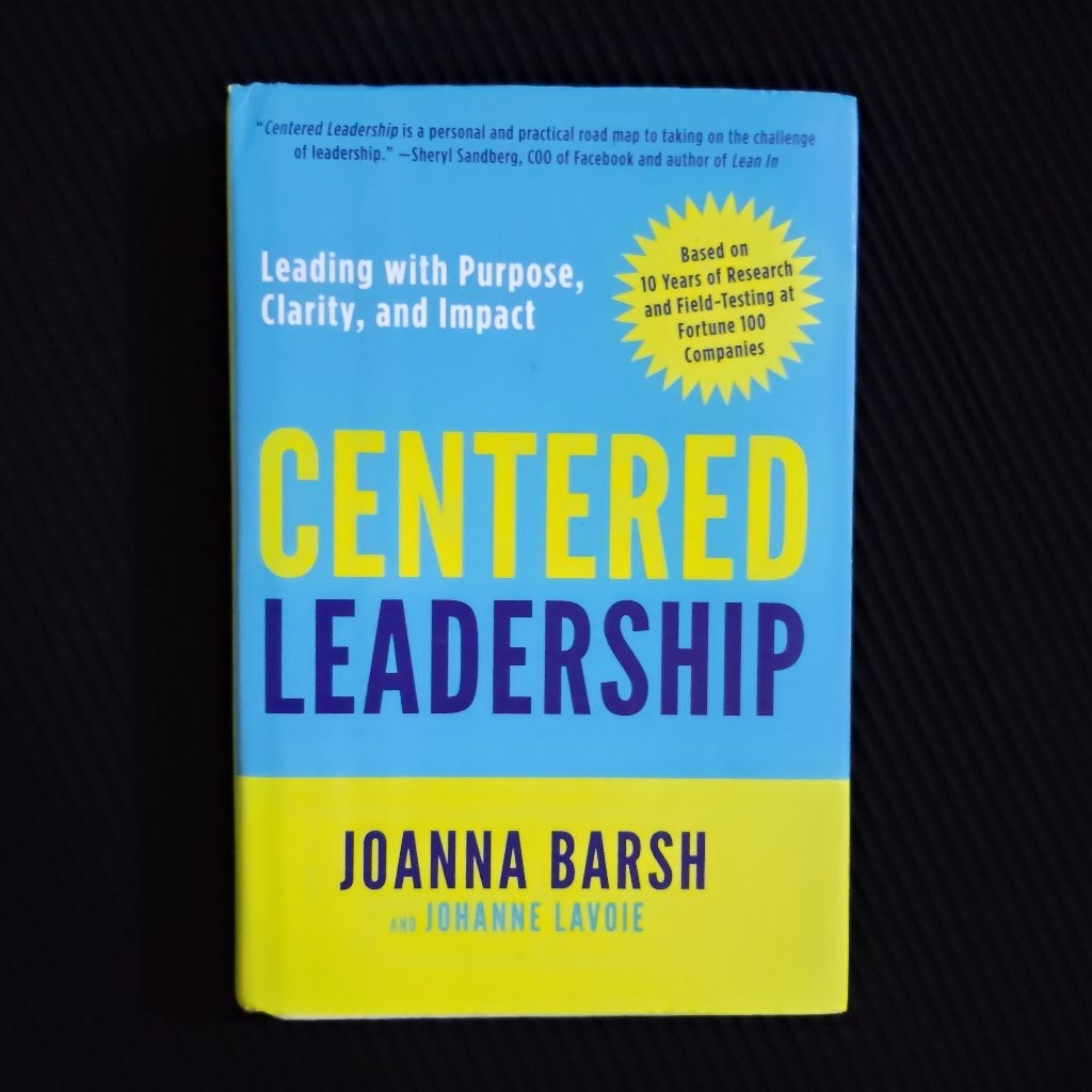 หนังสือต้นฉบับภาษาอังกฤษ • ผู้นํากลาง - ผู้นําความชัดเจนและการกระแทกของวัตถุประสงค์ / JONNA BARSH