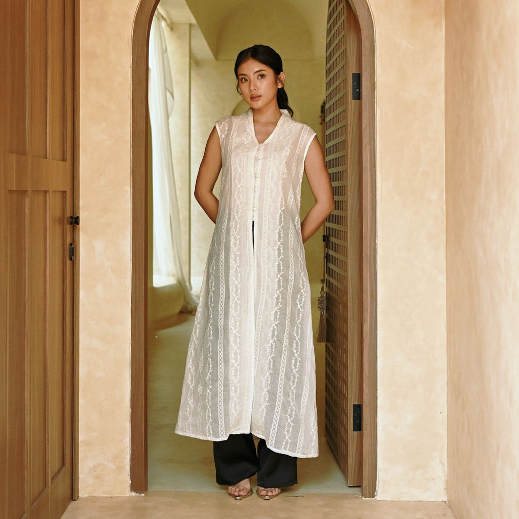 KARYN - Mishka Long Vest / Raya Collection Vest Top / เสื้อกั๊ก Eid ผู้หญิง / Raya Collection / Leba