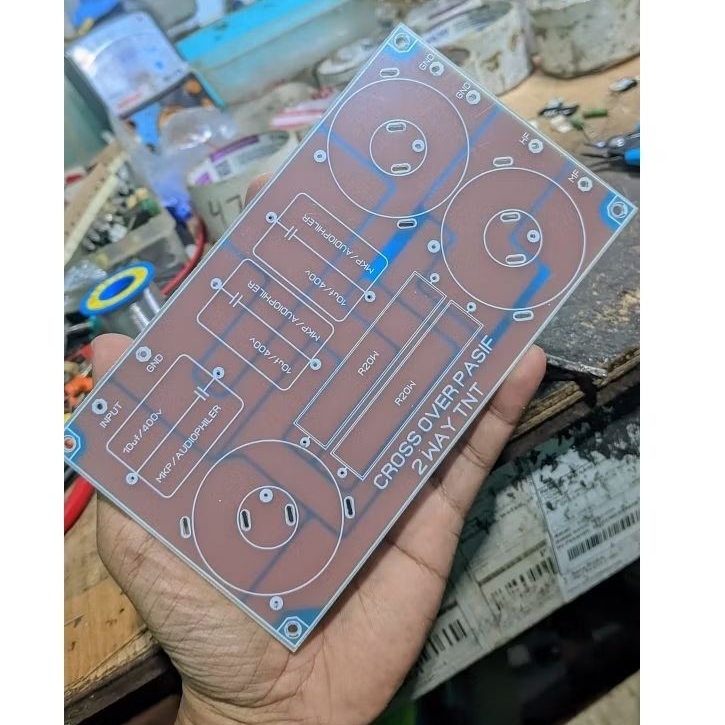 ครอสโอเวอร์ PCB 2 ทาง FR4